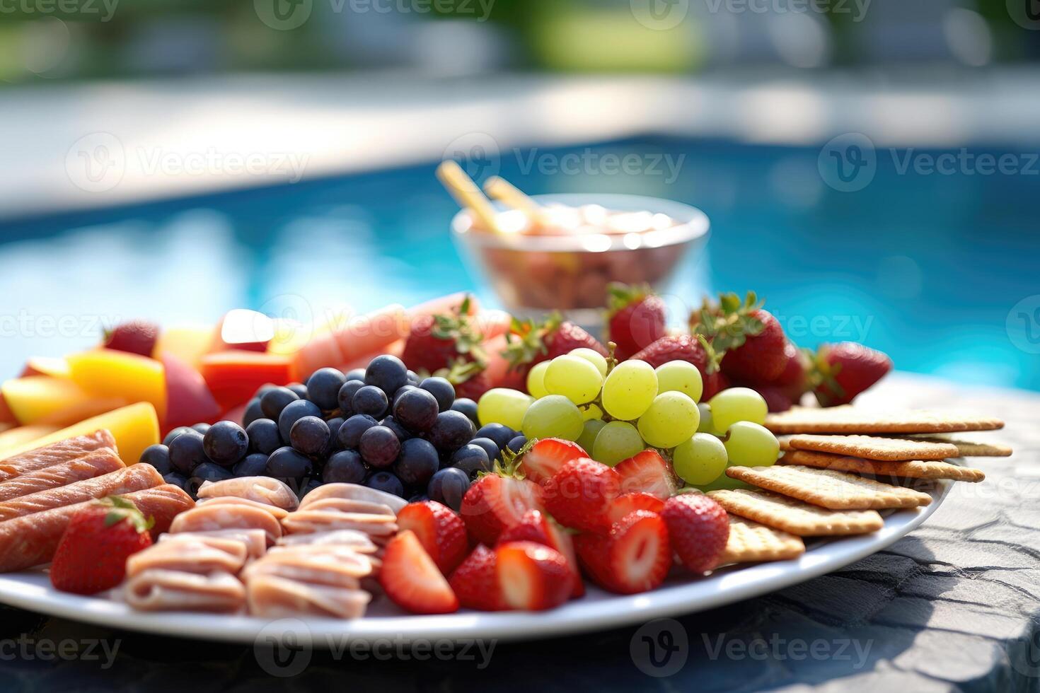 pool party snack Food Photography AI Generated photo