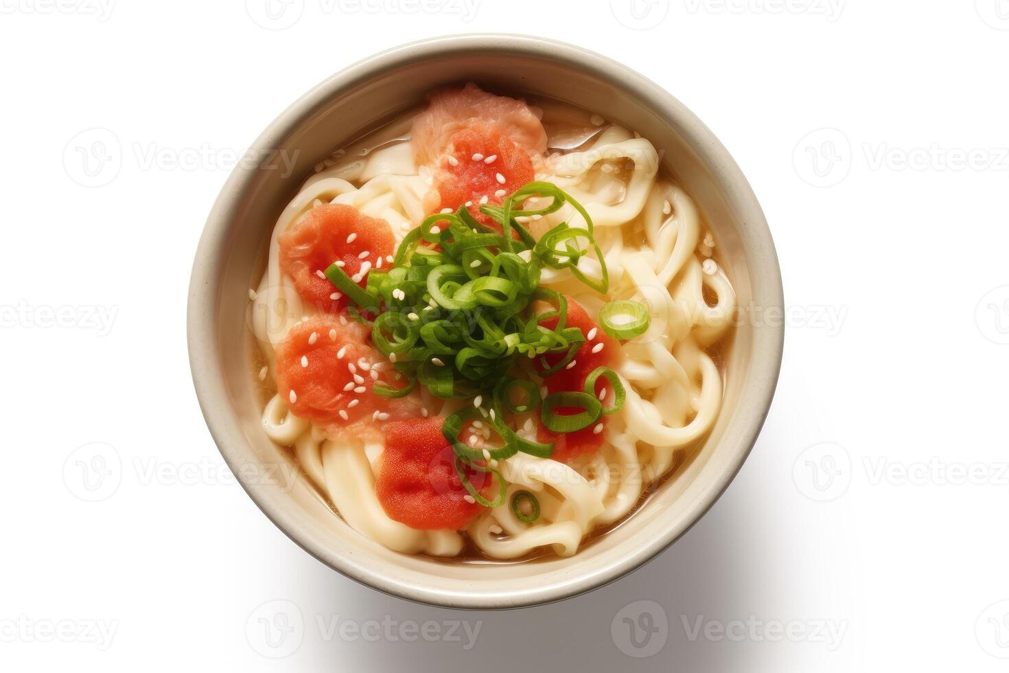 udon japanese white isolated background Food Photography photo