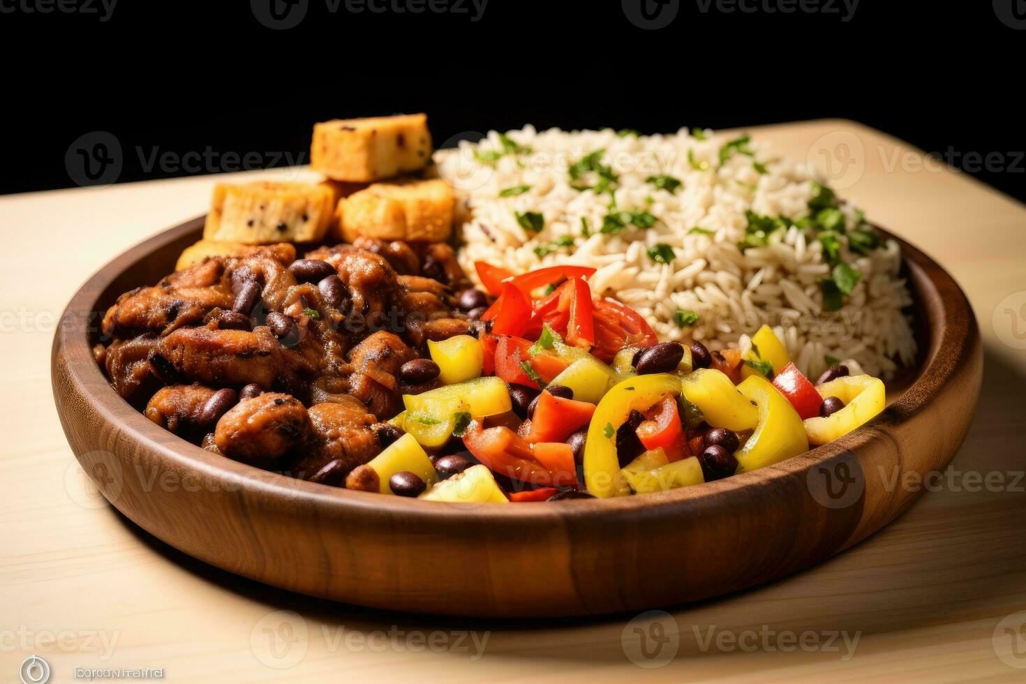 jamaican Food Photography AI Generated photo