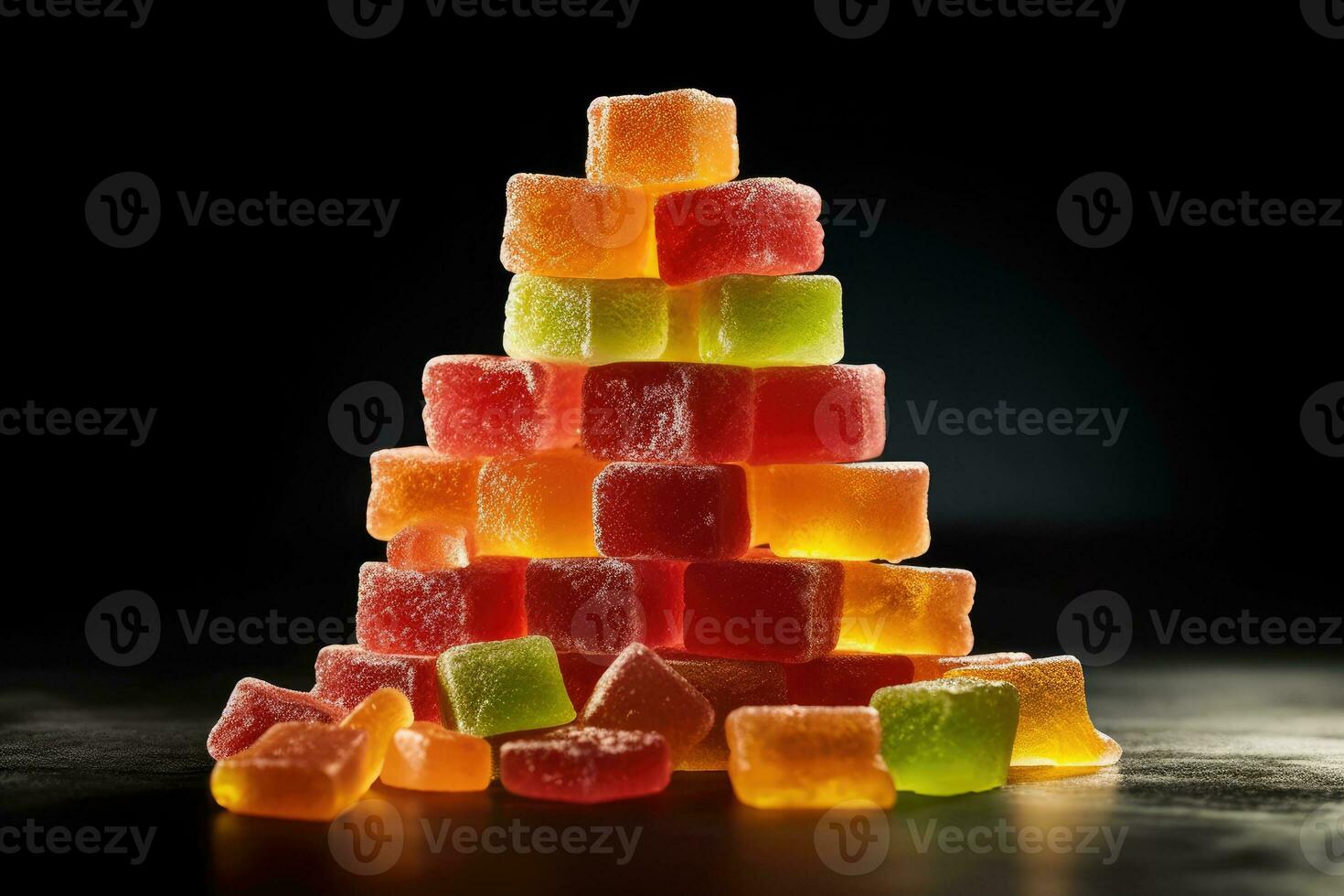 stock photo of gummy candy food photography AI Generated