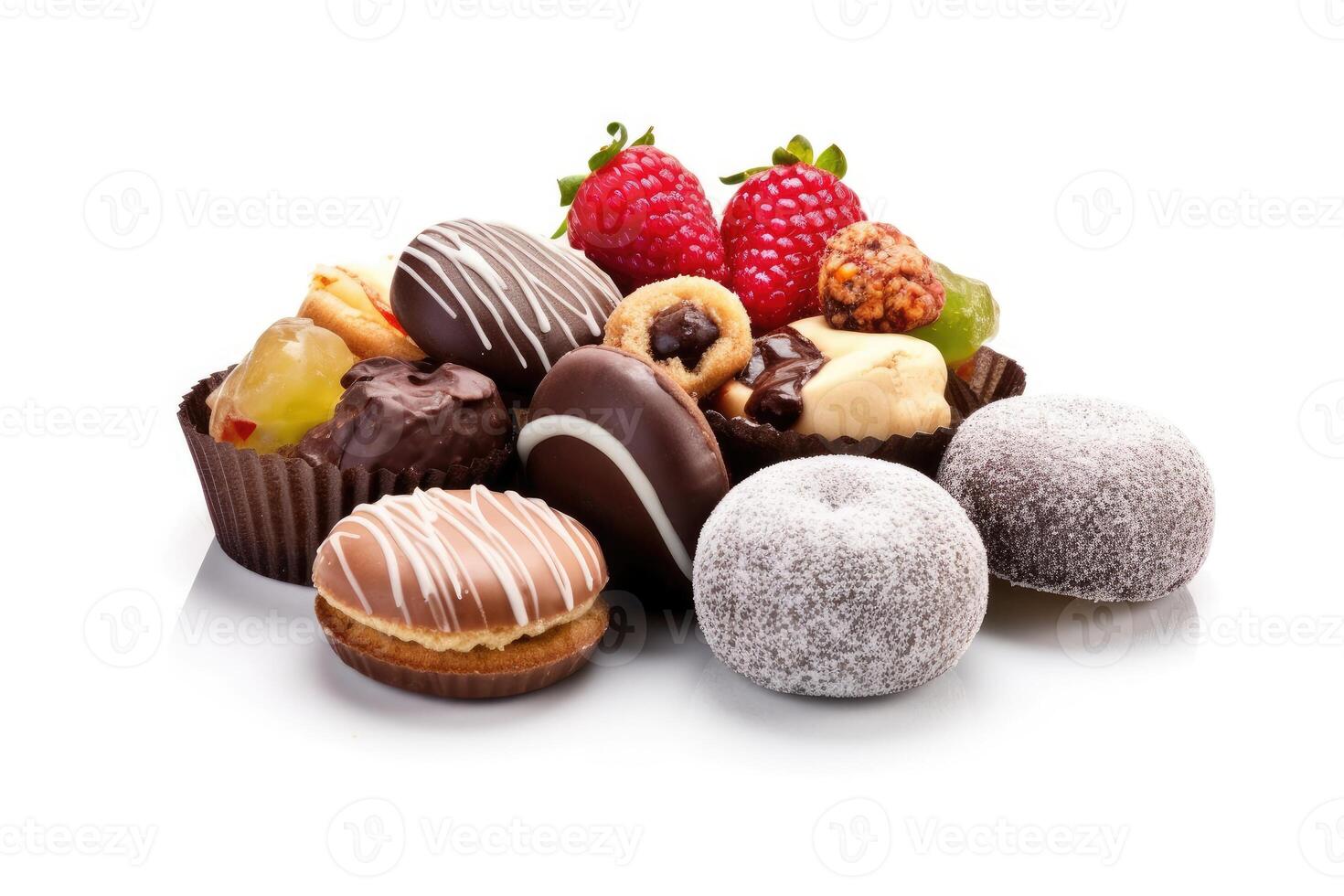 stock photo of confectionery food photography isolated white background