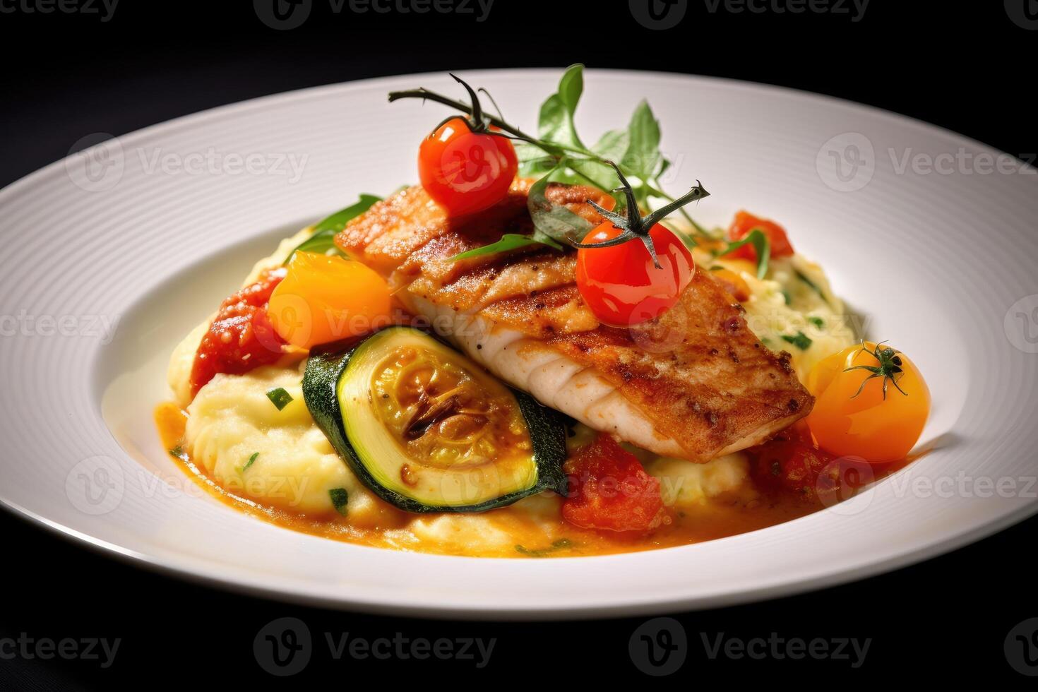 chicken steak Food Photography AI Generated photo