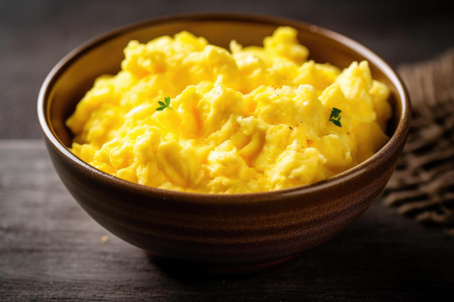 scrambled eggs photography Food Photography AI Generated photo