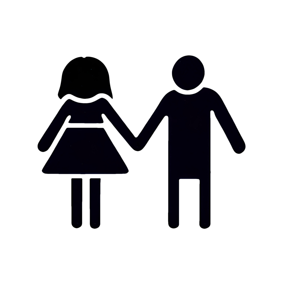 AI-Generative, A person holding hands with another person. png