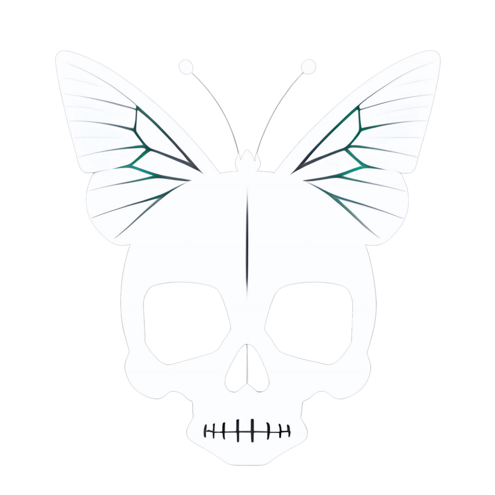 un' cranio con vario colori e modelli. sembra strano nel molti modi. ai- generativo png