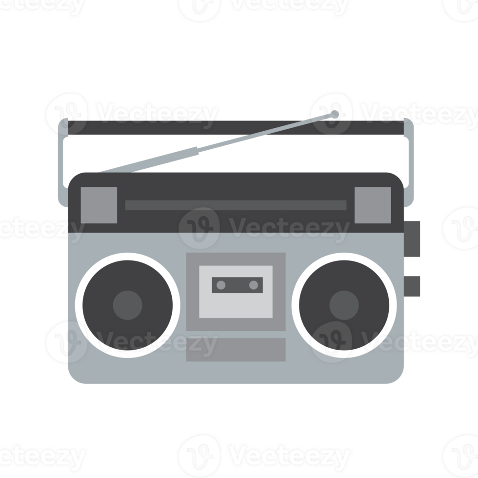 Retro radio and cassette player 26565268 PNG