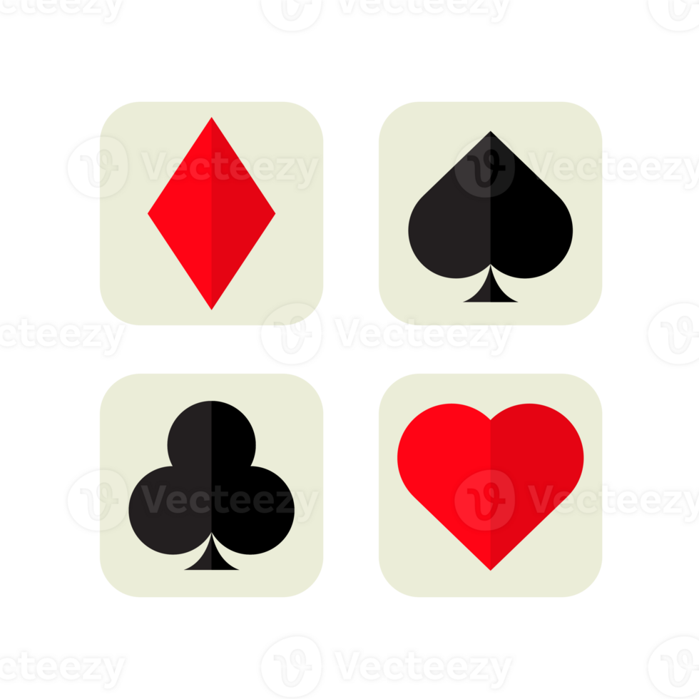 Card suit icons png