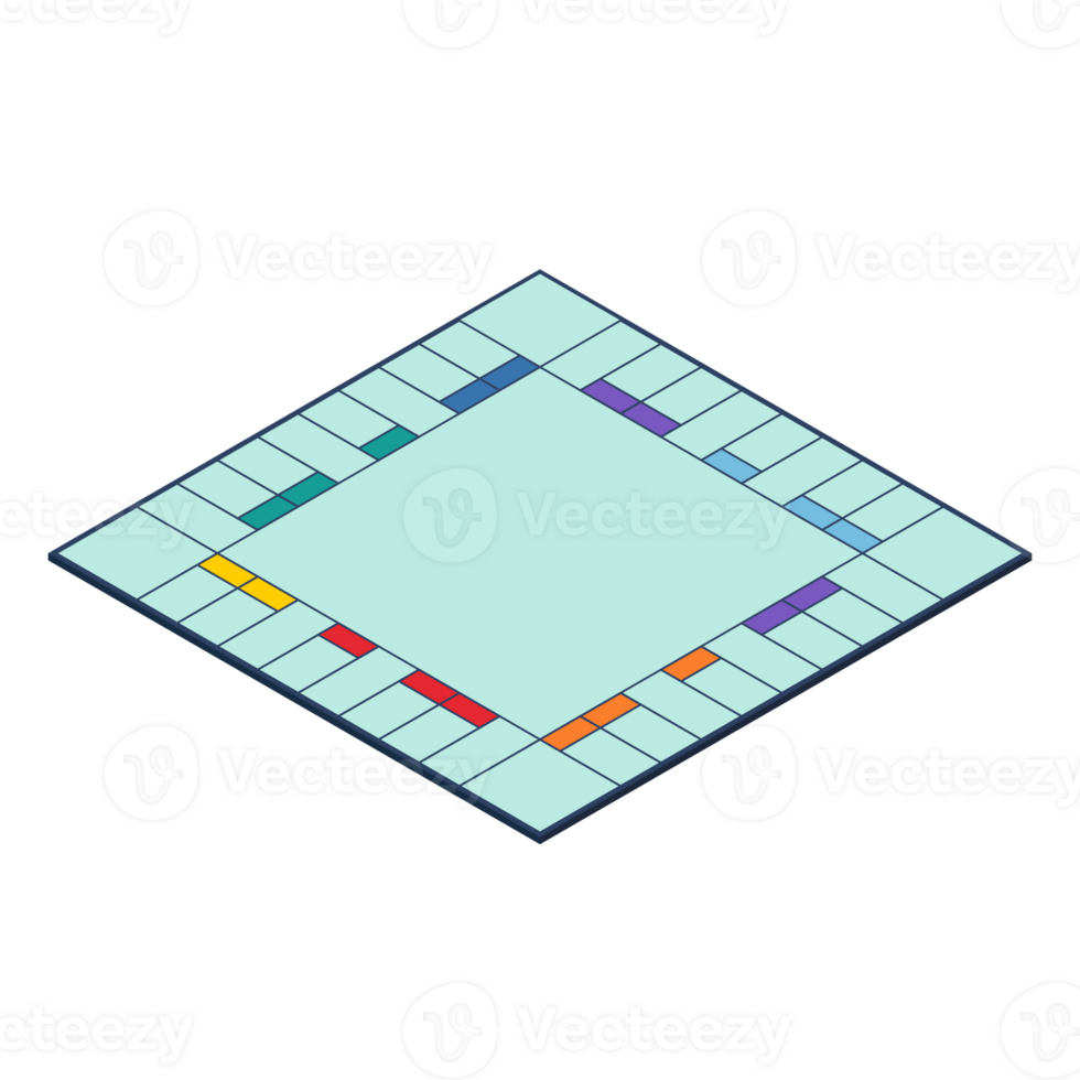 Board game isometric png