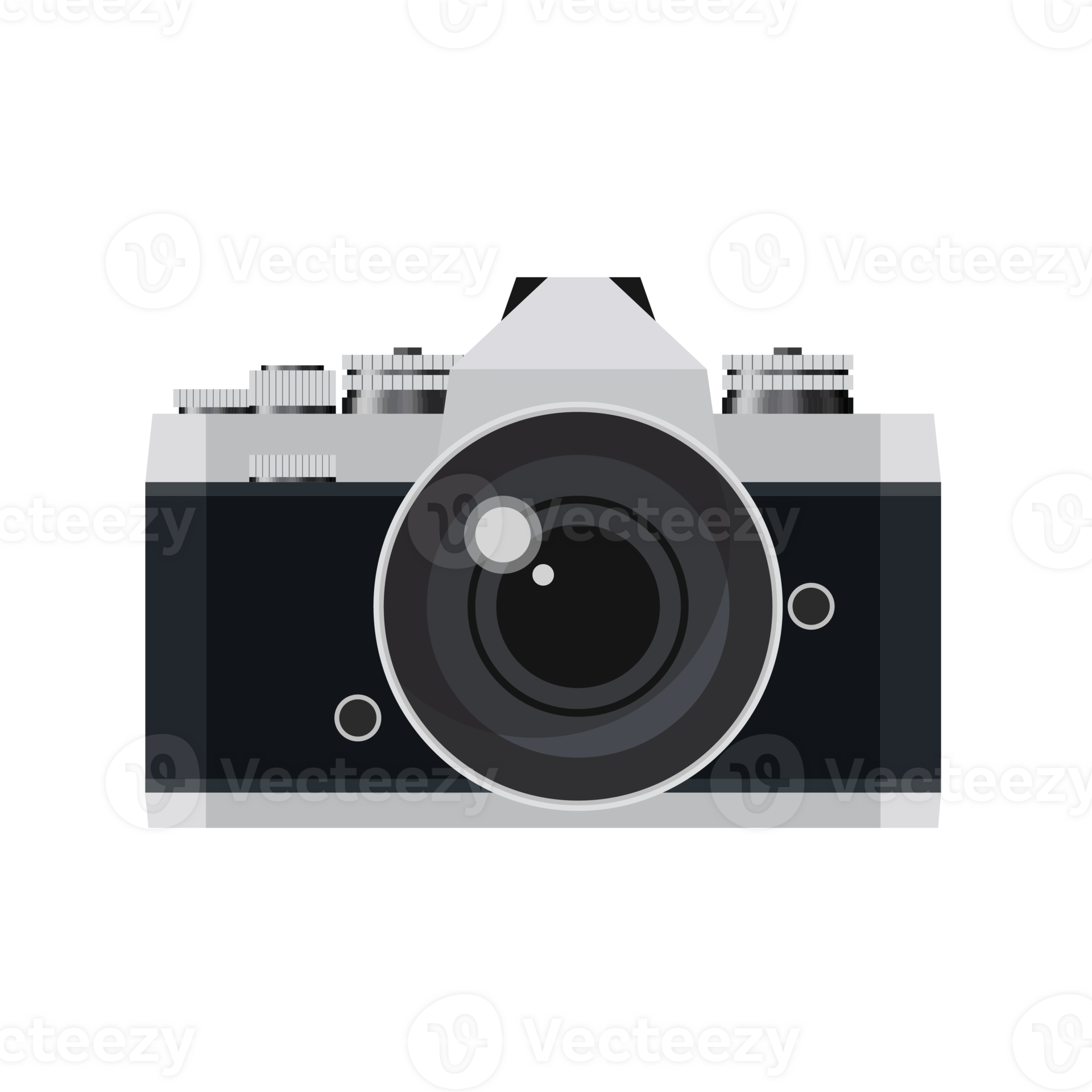 Retro film camera in a flat style 26565312 PNG