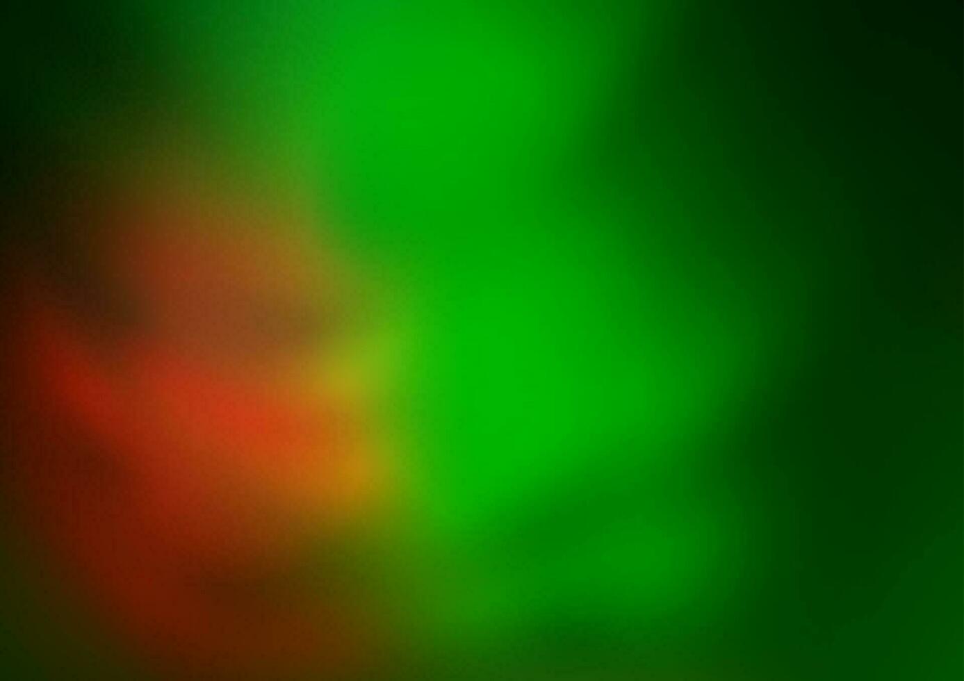 verde claro, vector rojo brillo borroso patrón abstracto.