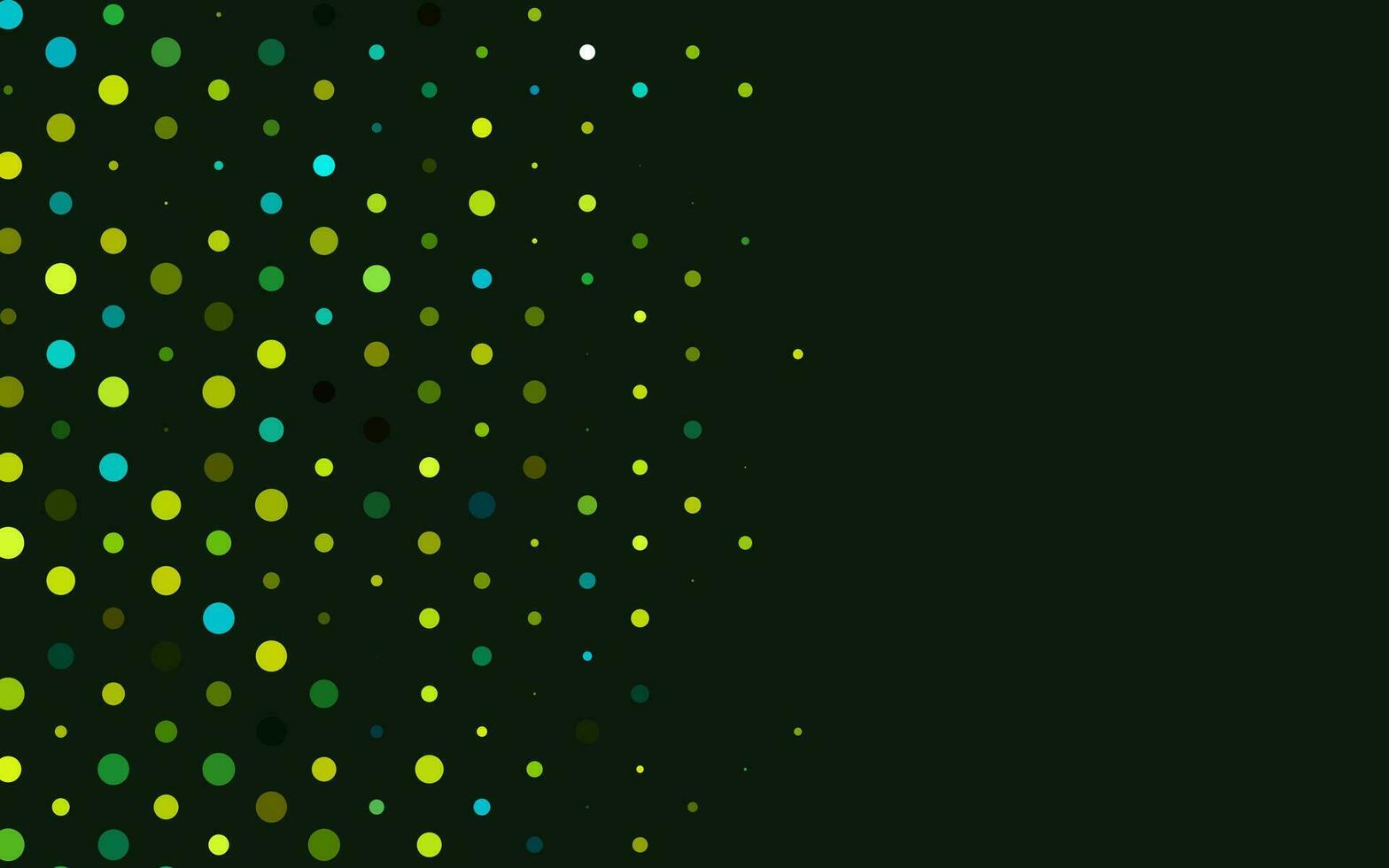 Fondo de vector verde claro, amarillo con puntos.