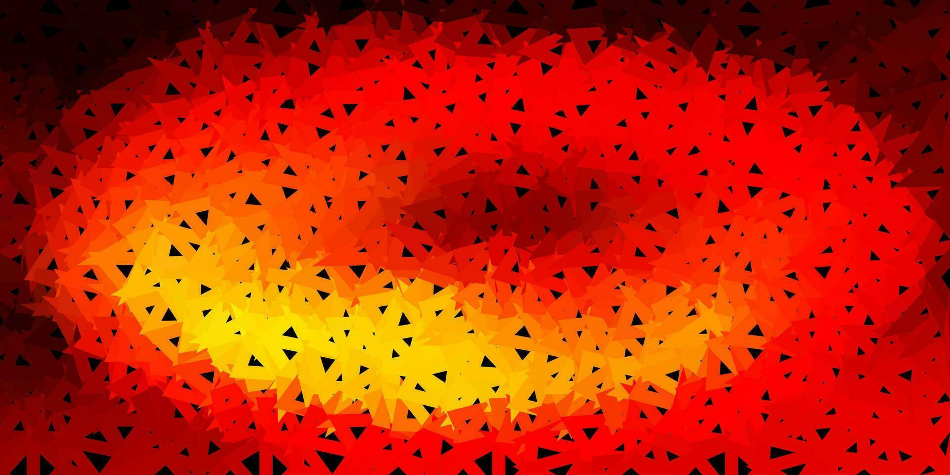Dark red, yellow vector geometric polygonal layout.