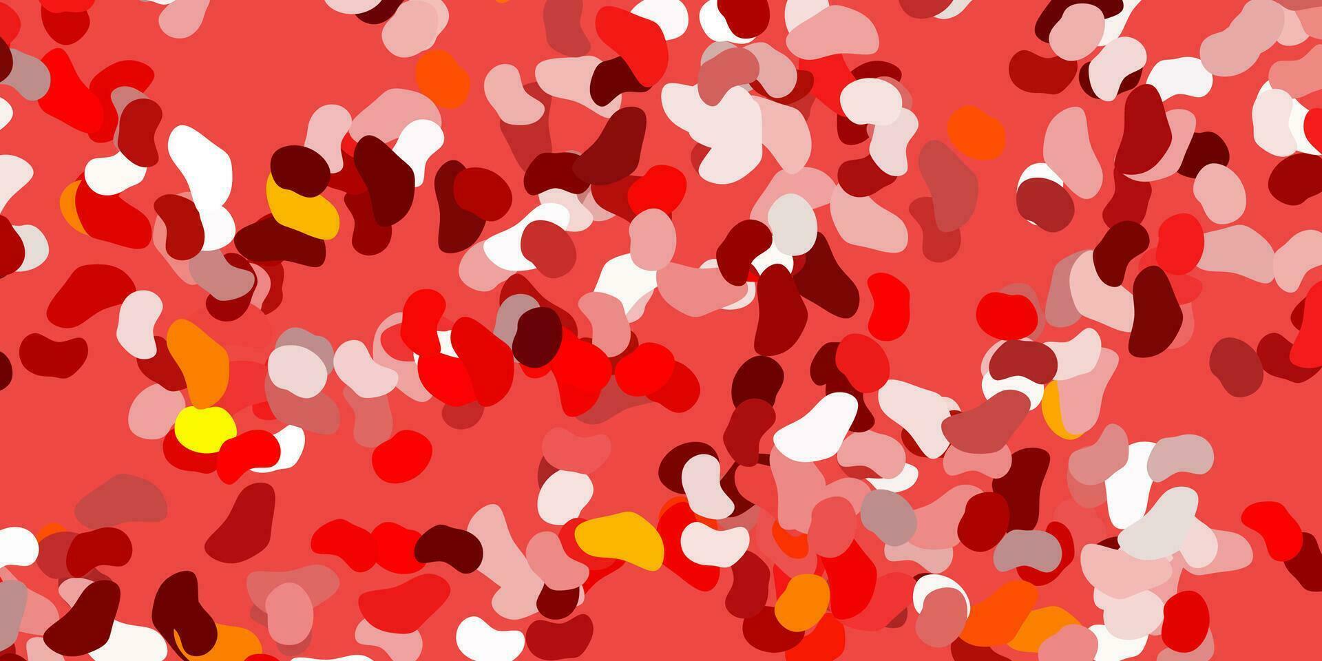 Light red, yellow vector template with abstract forms.