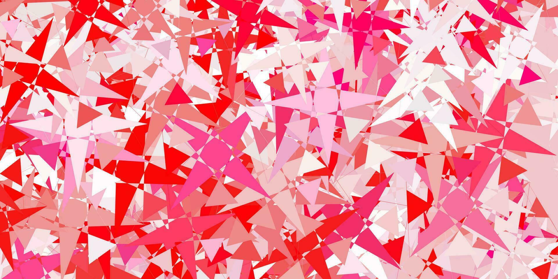 Light Red vector pattern with polygonal shapes.