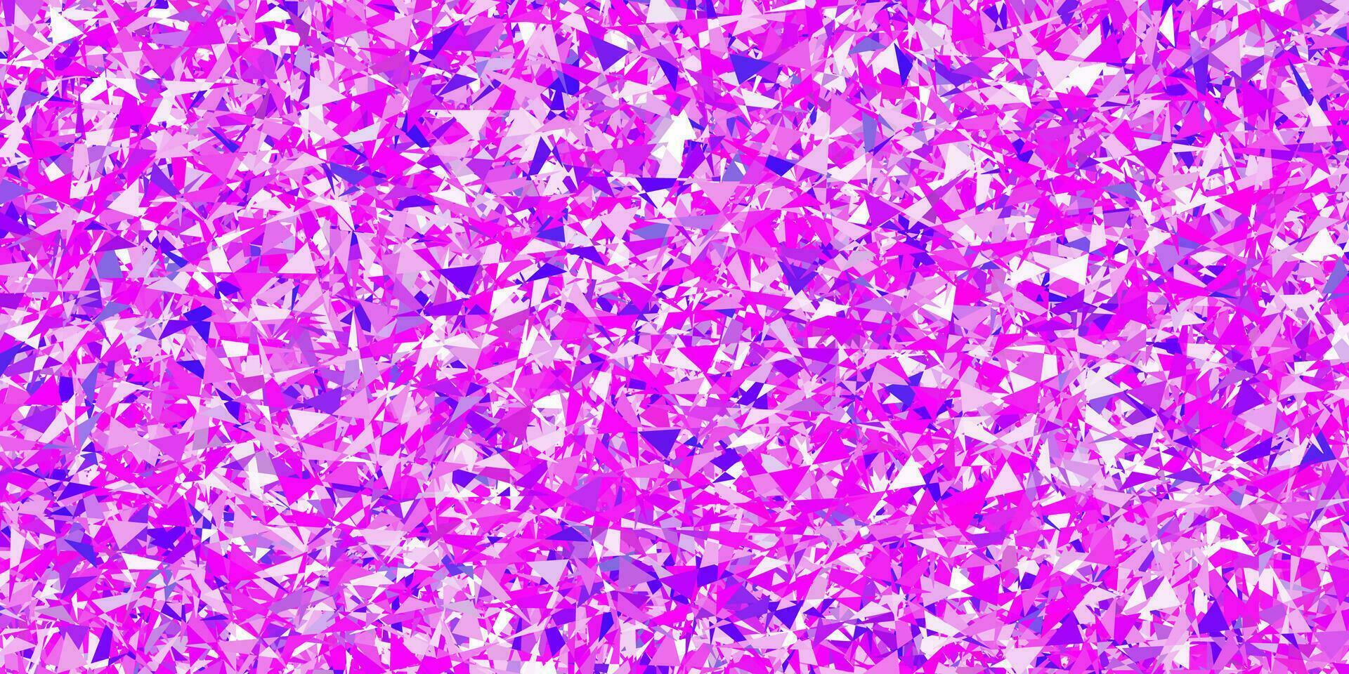 Light purple, pink vector background with polygonal forms.