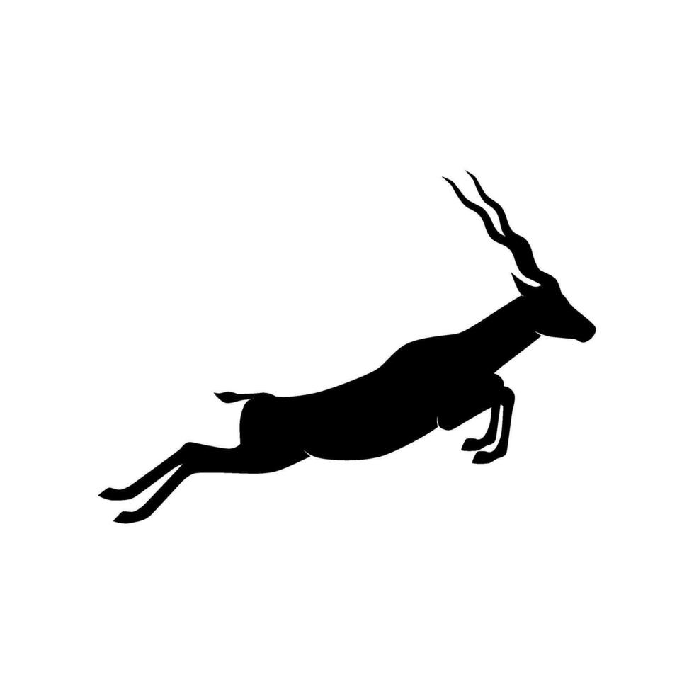 antelope silhouette  vector logo