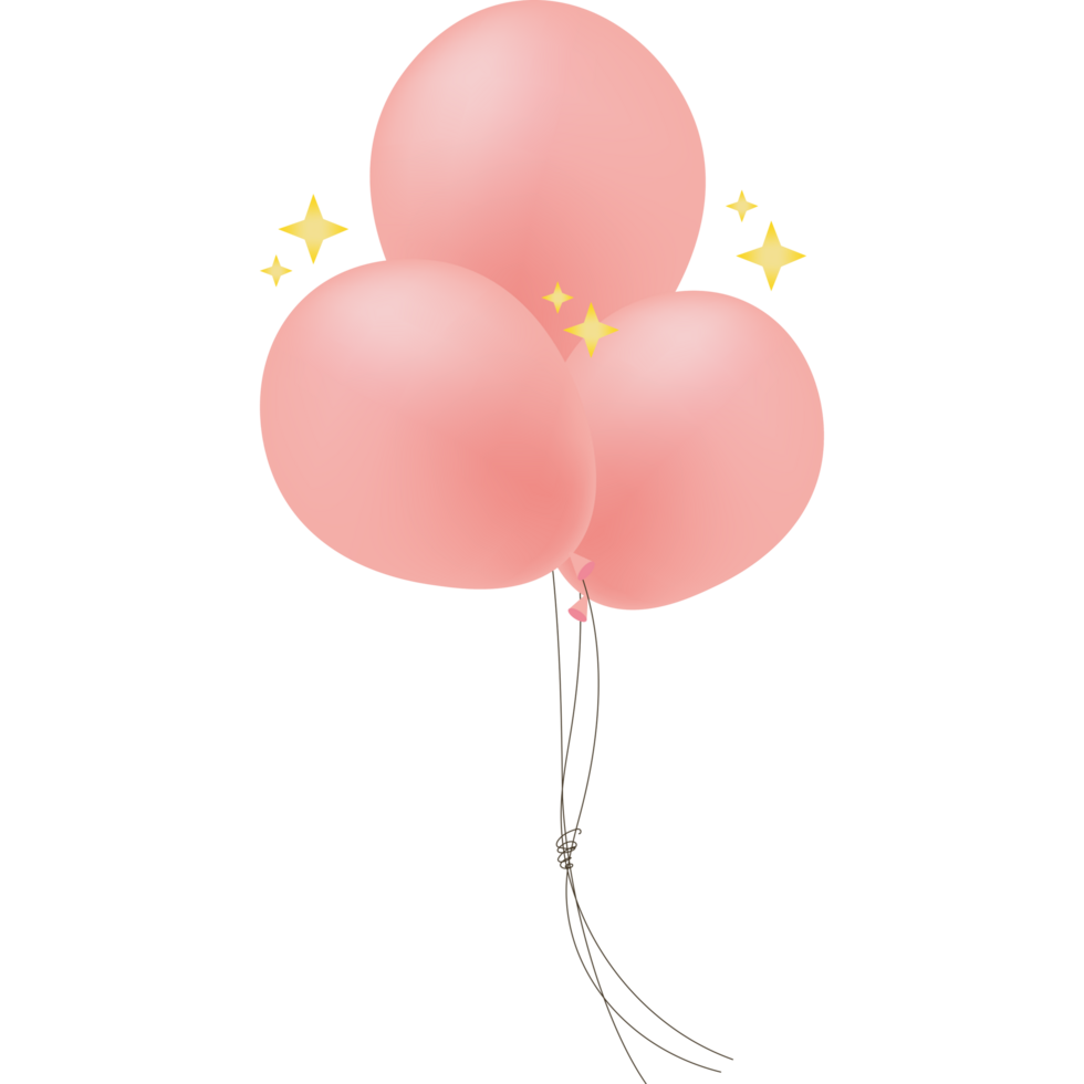 Pink Balloons PNG Illustrations