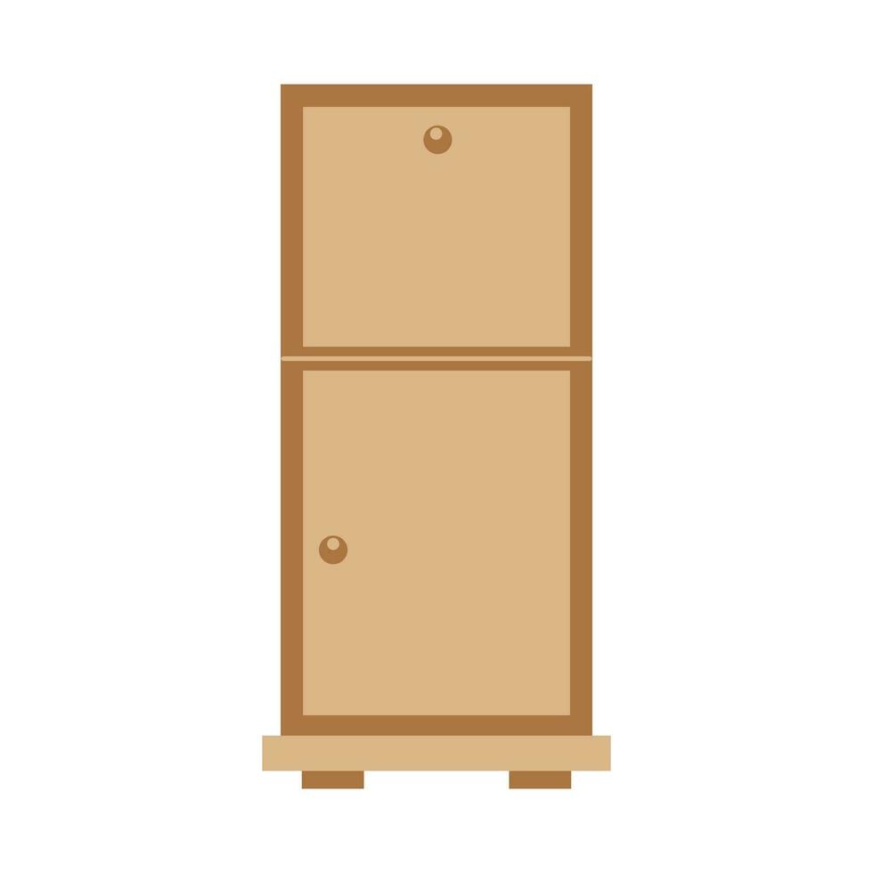 Storage furniture set in the living room. vector