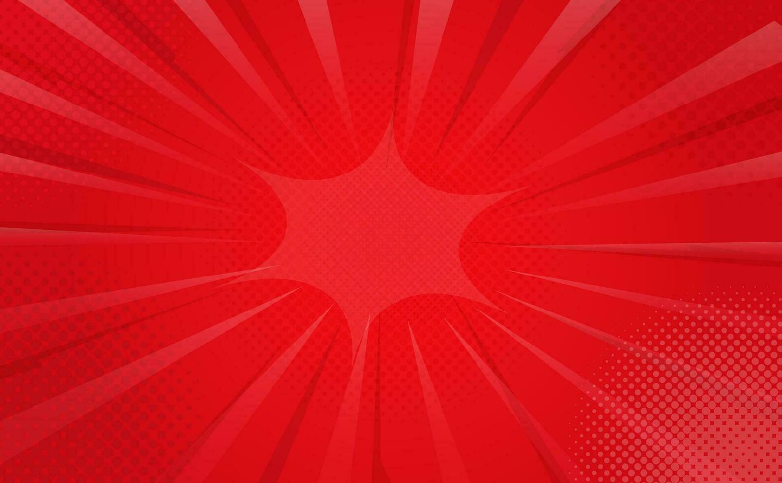 Red Comic Background for Additional Design vector