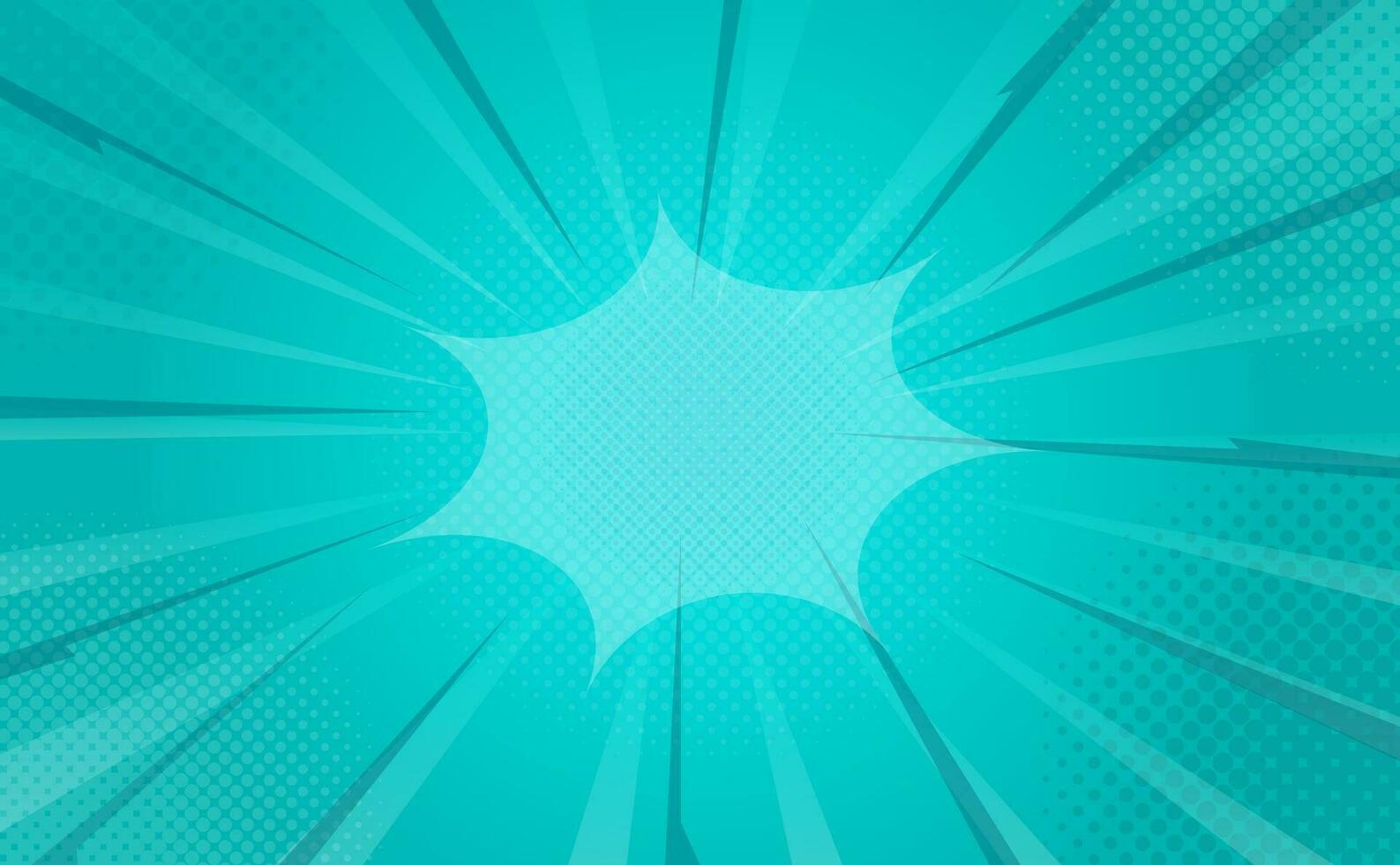 Cyan Comic Background for Additional Design vector