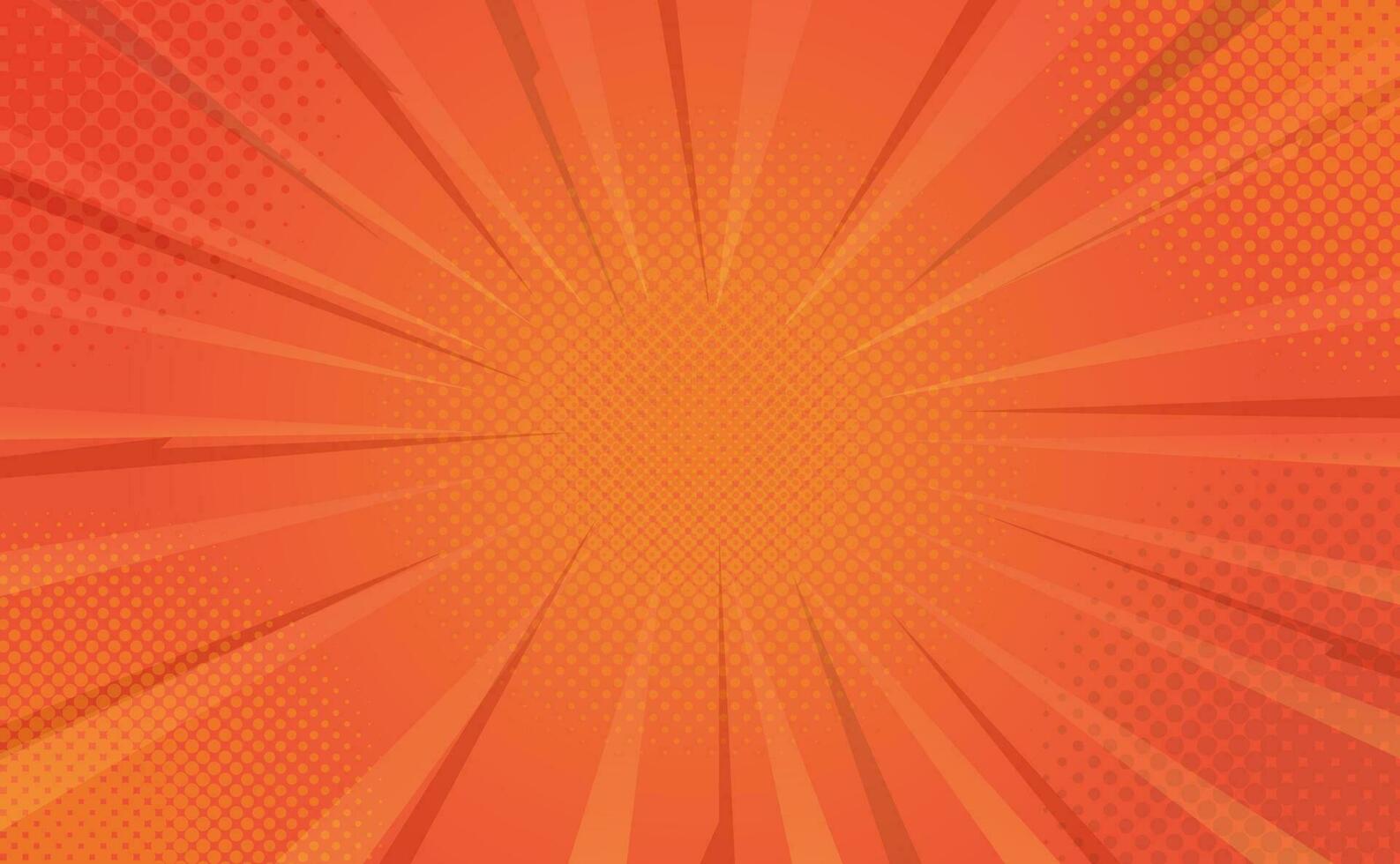 Orange Comic Background for Additional Design vector