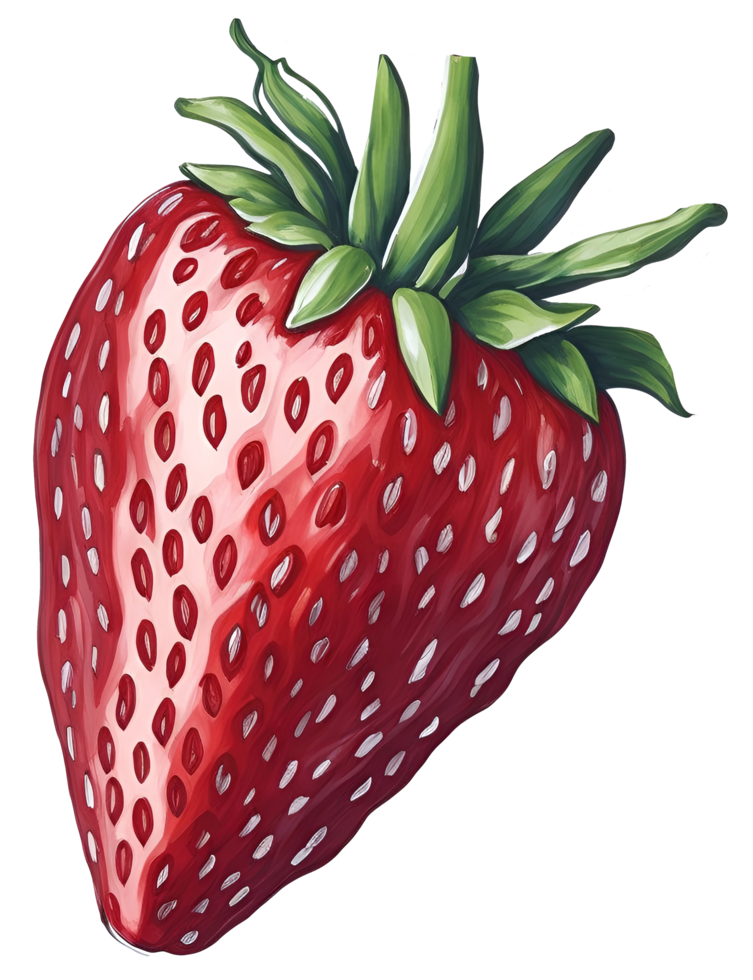 Watercolor strawberry isolated. png
