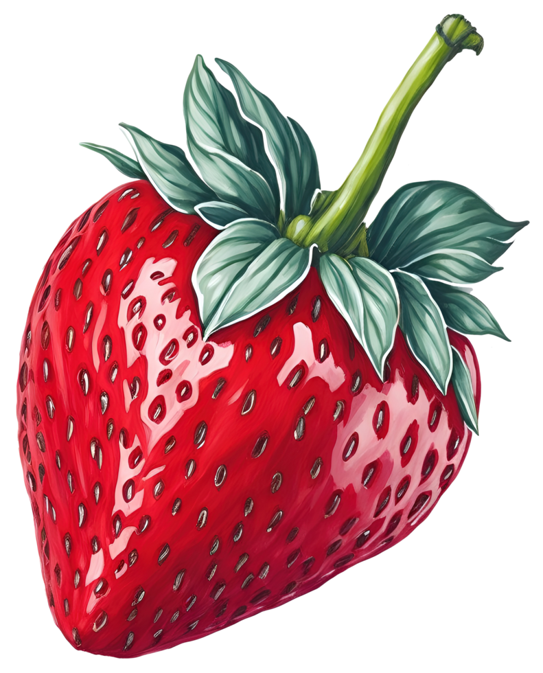Watercolor strawberry isolated. png