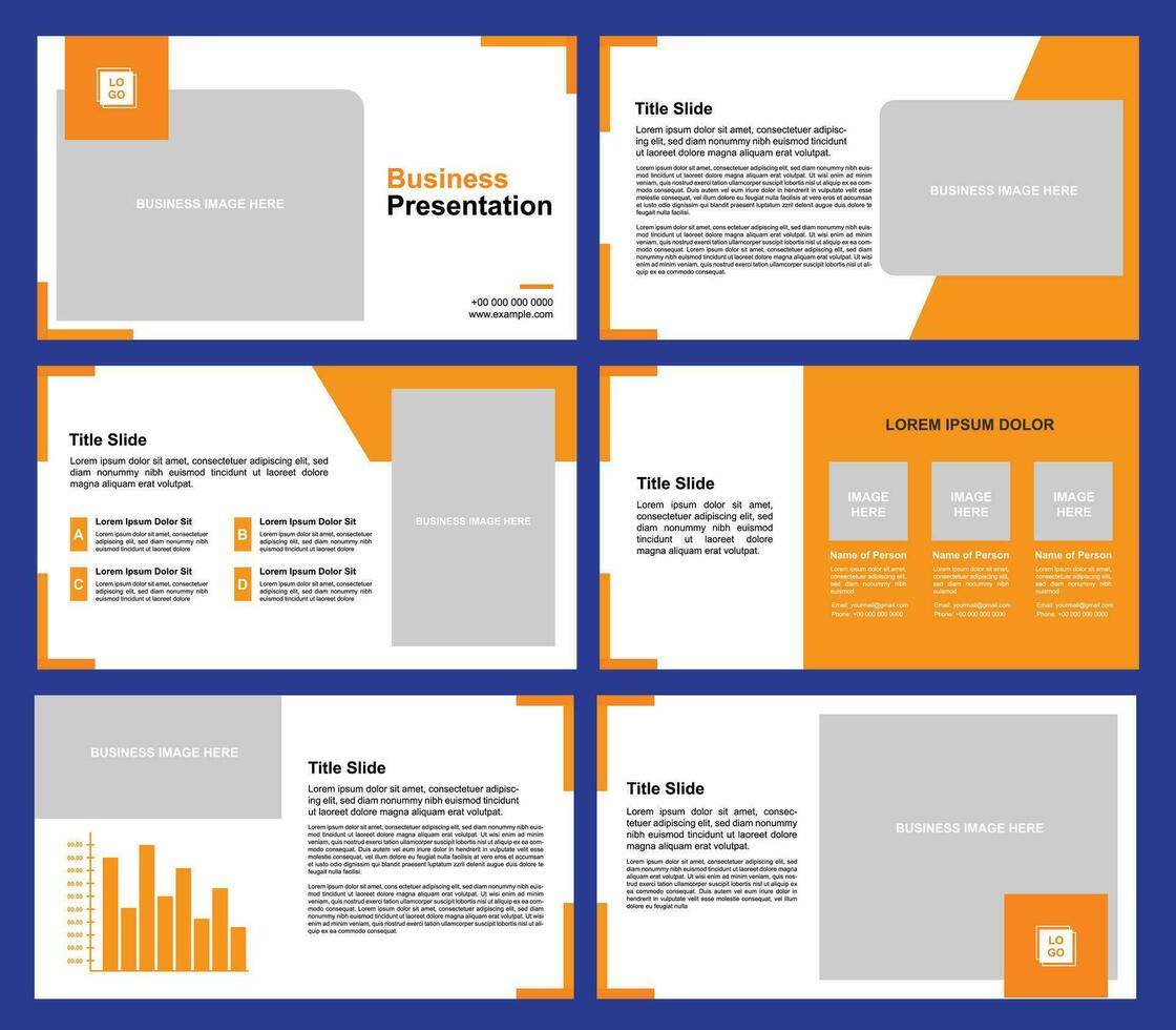 Business Presentation Template for You vector