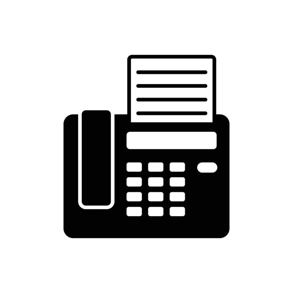 Fax icon design. Office equipment sign and symbol. 26567306 Vector Art