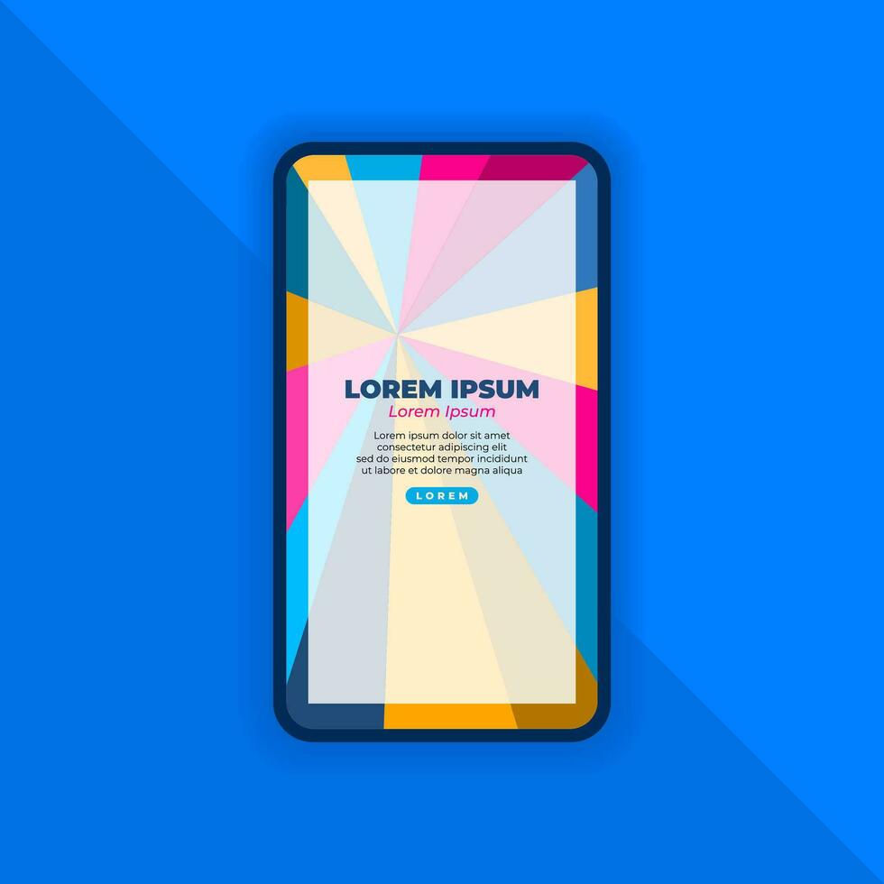 Abstract Geometric Background for Mobile Landing Page vector