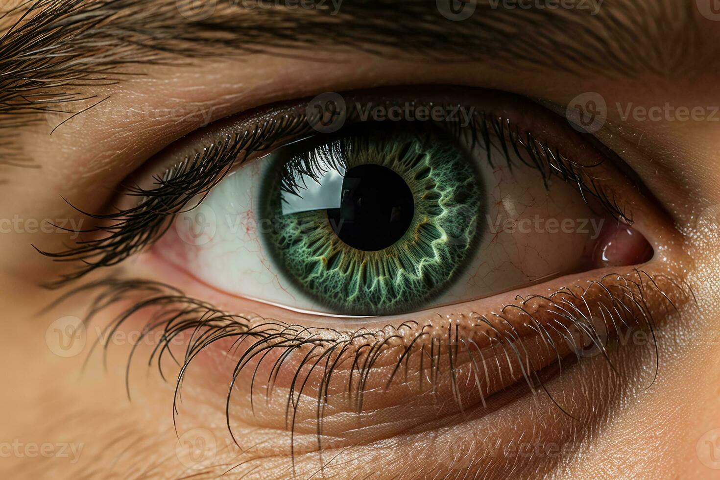 Close up of male eye photo