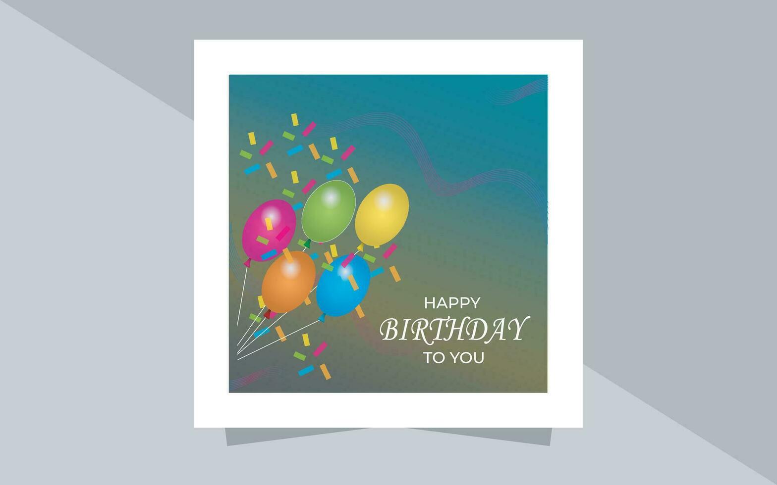 Happy birthday celebration background with realistic balloons vector