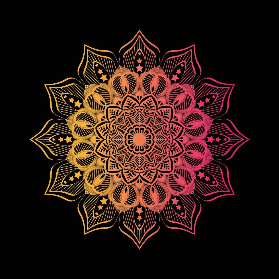 luxury mandala design template vector