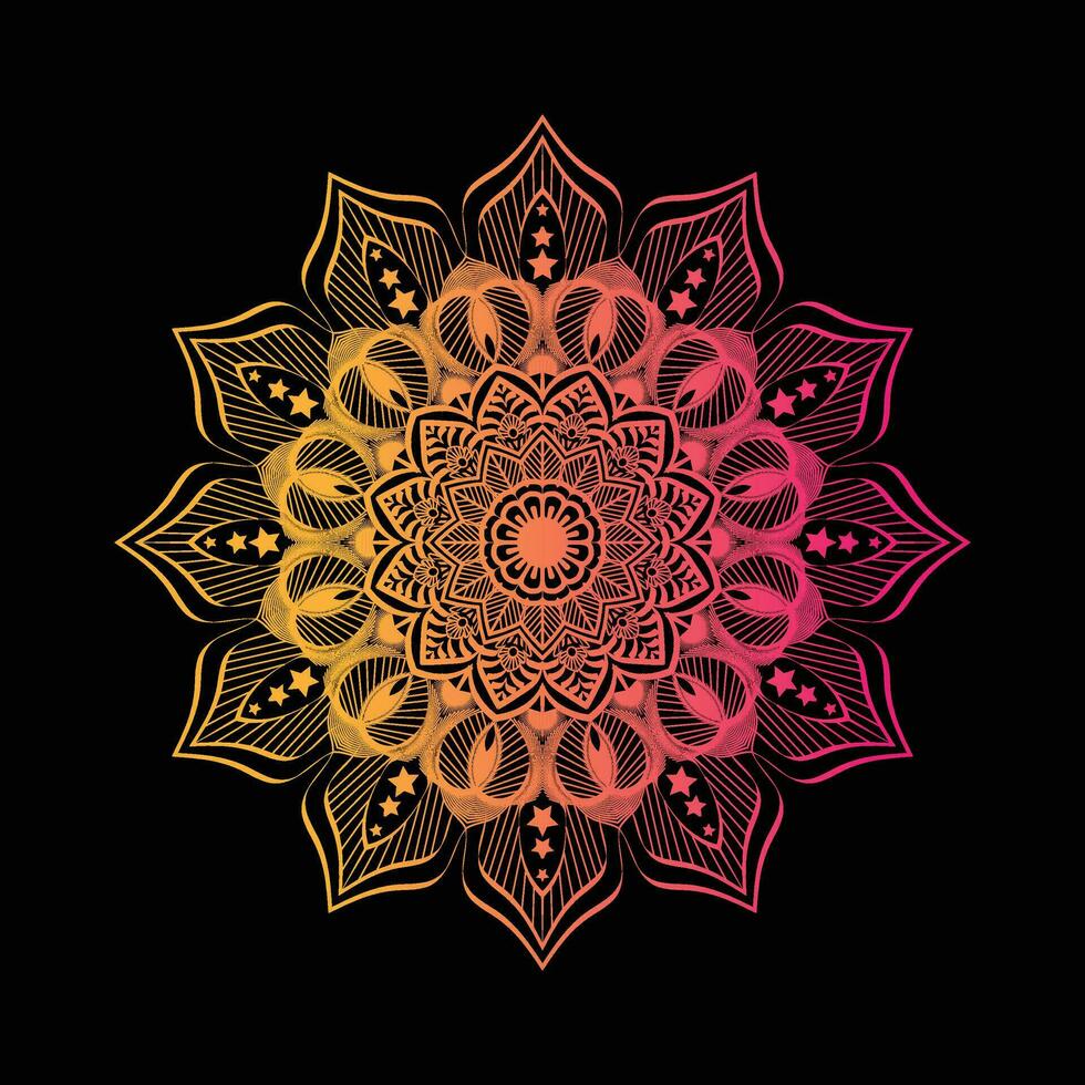 plantilla de diseño de mandala de lujo vector