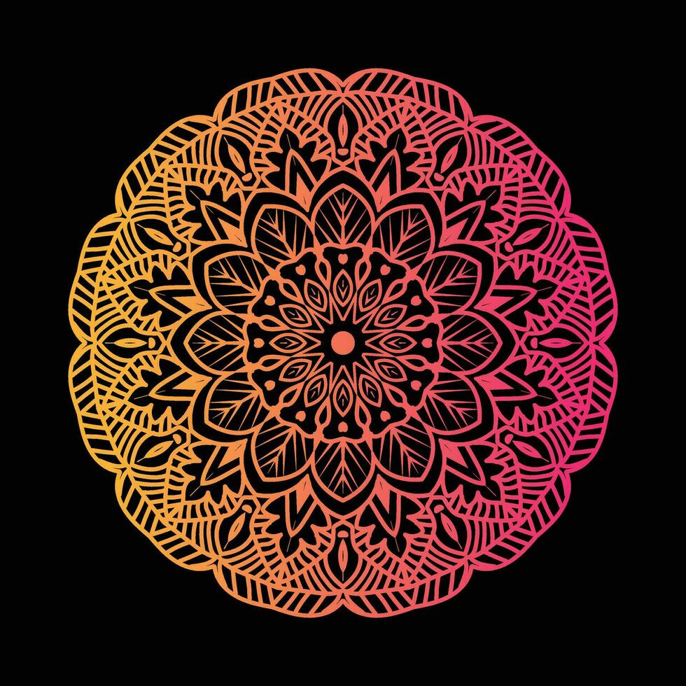 luxury mandala design template vector