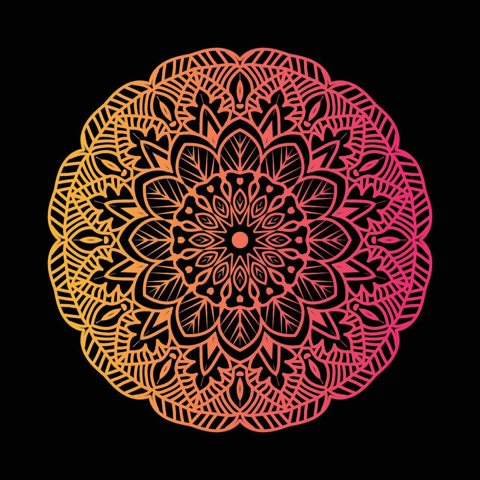 plantilla de diseño de mandala de lujo vector