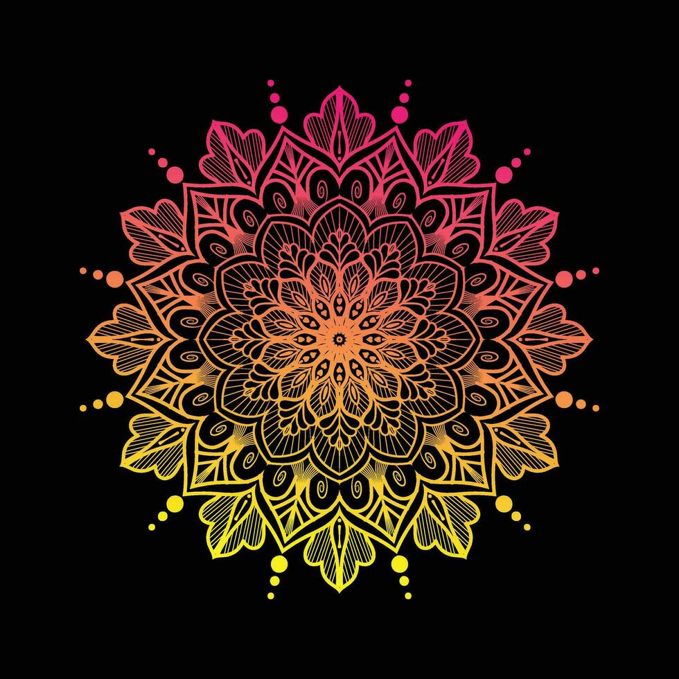 plantilla de diseño de mandala de lujo vector