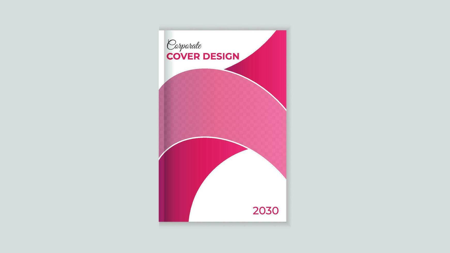 Modern abstract corporate cover design vector template.