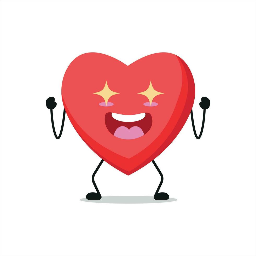 corazón emocionado estar solo vector ilustración