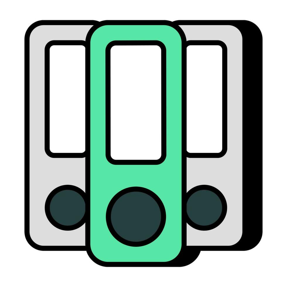 A premium download icon of binders vector