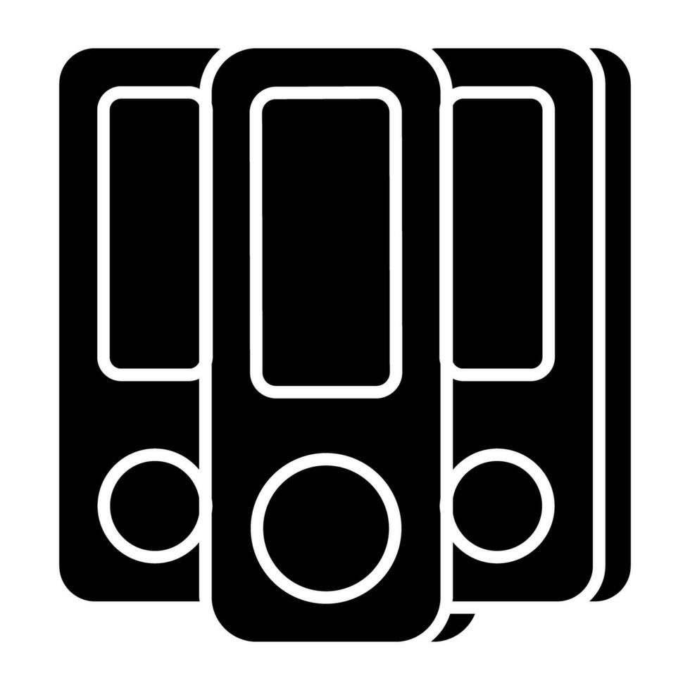 A premium download icon of binders vector