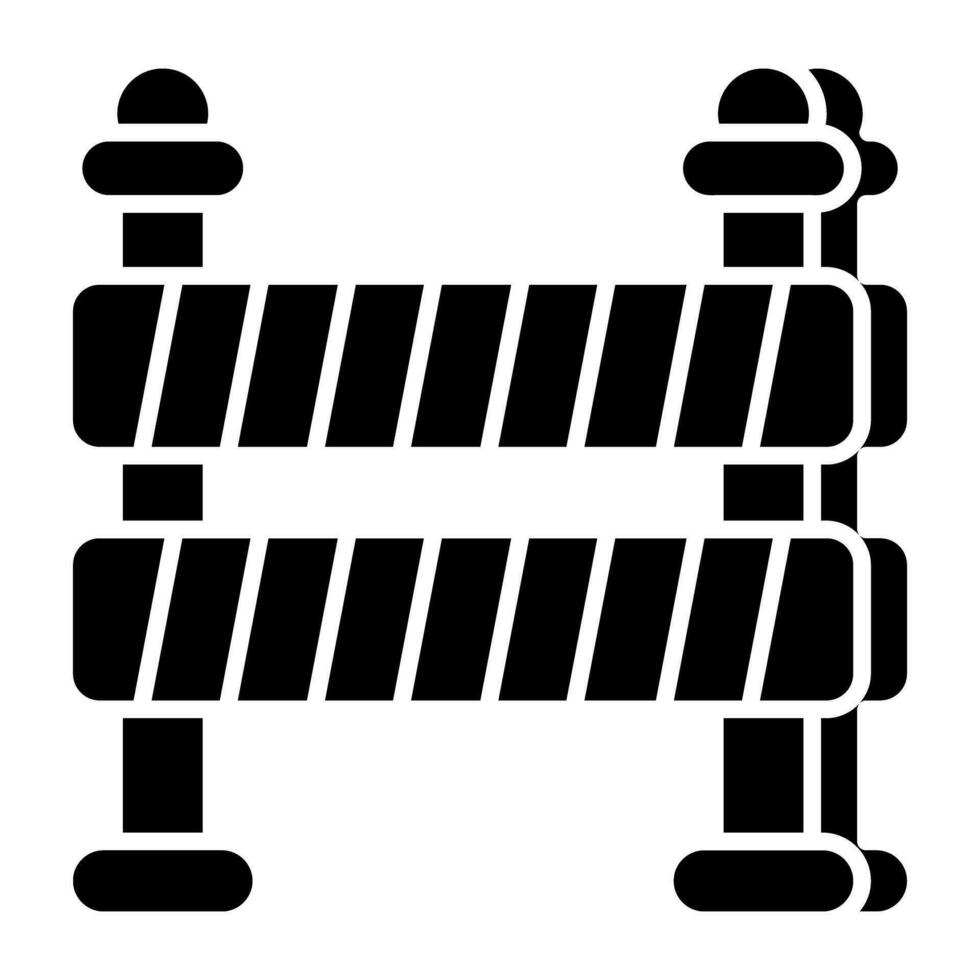 Trendy vector design of road block board