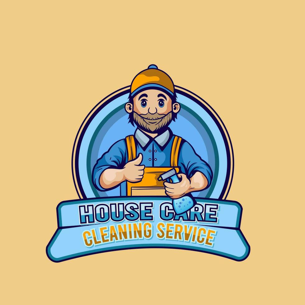 Cleaning service staff smiling characters on white background. House cleaners dressed in uniform outline black and white vector illustration