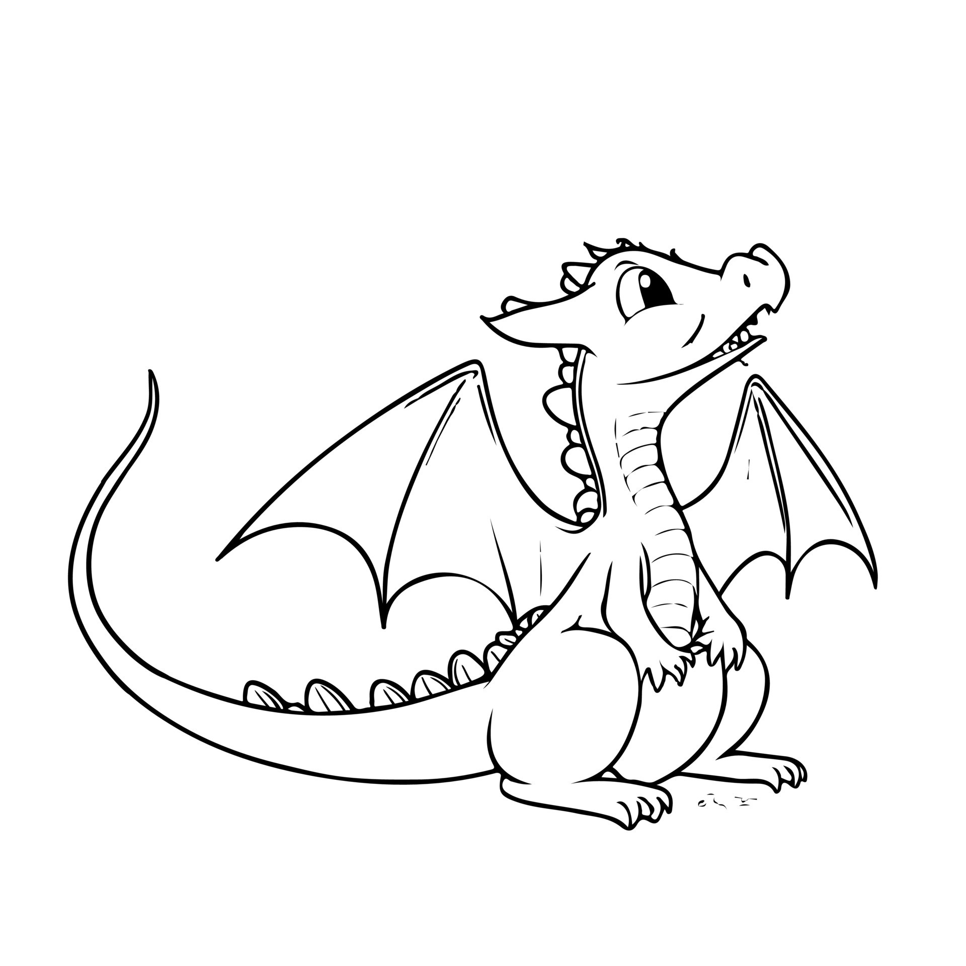 Learn How to Draw a Dragon (Dragons) Step by Step : Drawing Tutorials