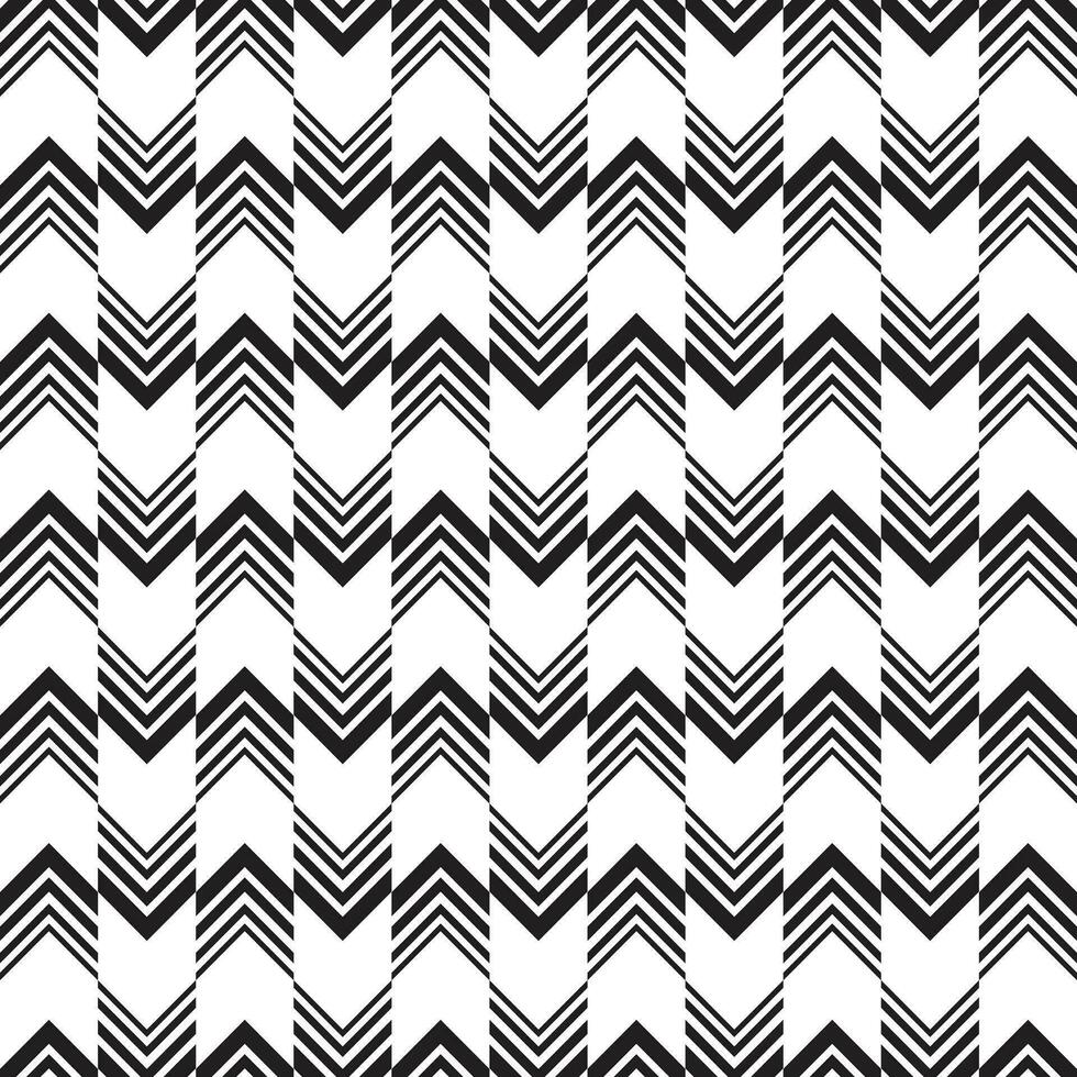 Black and white geometric chevron vector image