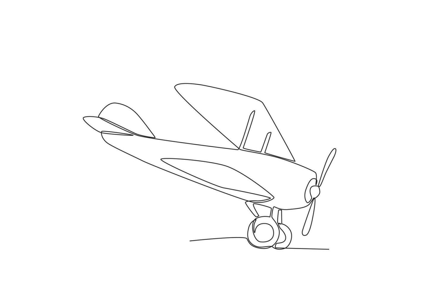 A landing plane vector
