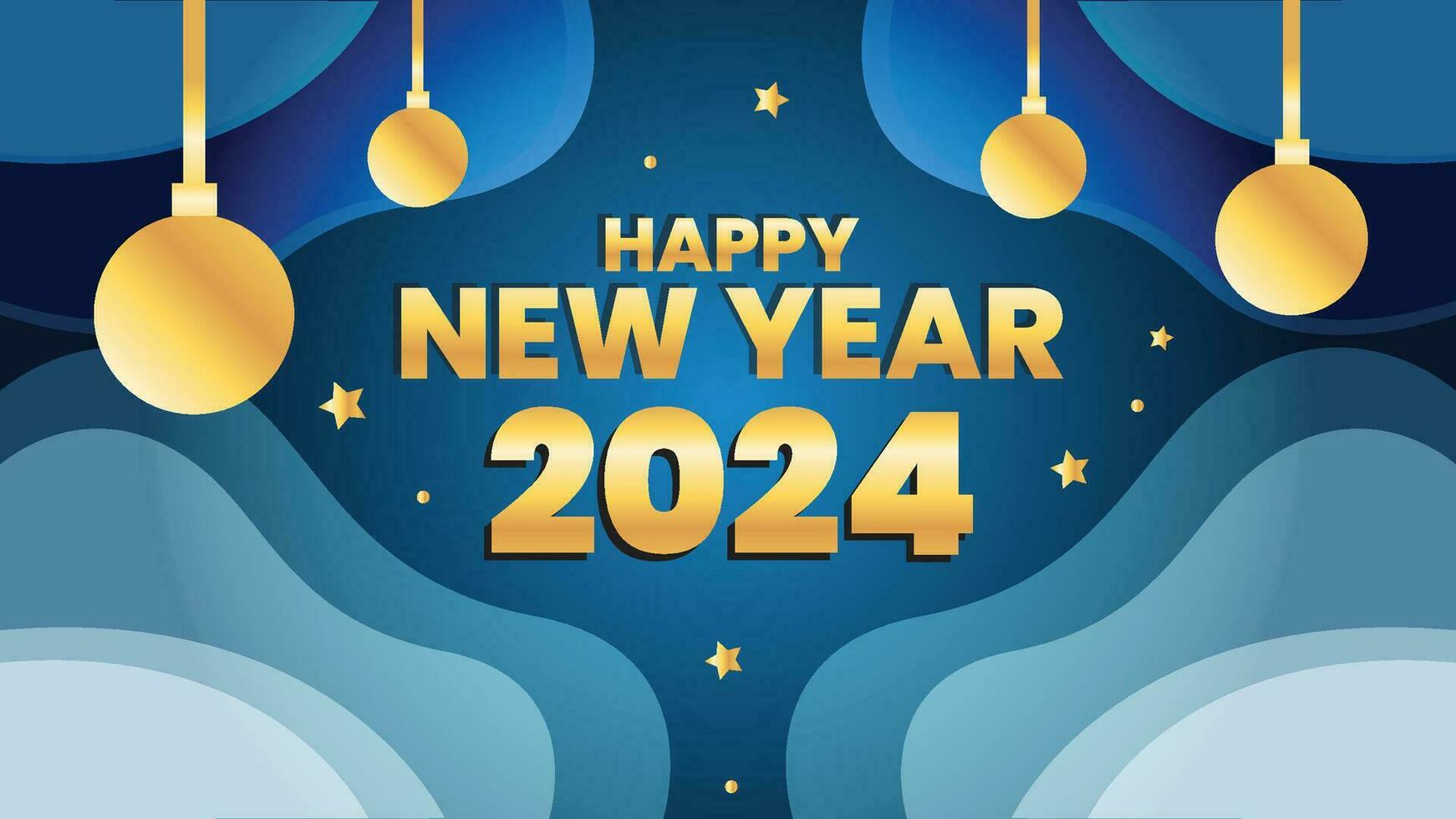 Happy New year Background Design Template vector