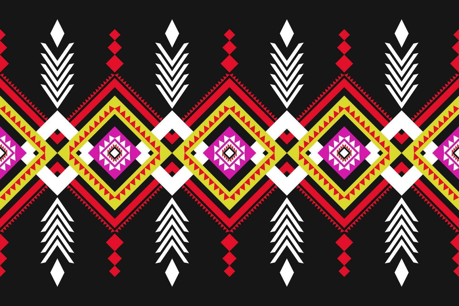 Oriental geometric ethnic pattern Can be used in fabric design for background, wallpaper, carpet, textile, clothing, wrapping, decorative paper, embroidery illustration vector. vector