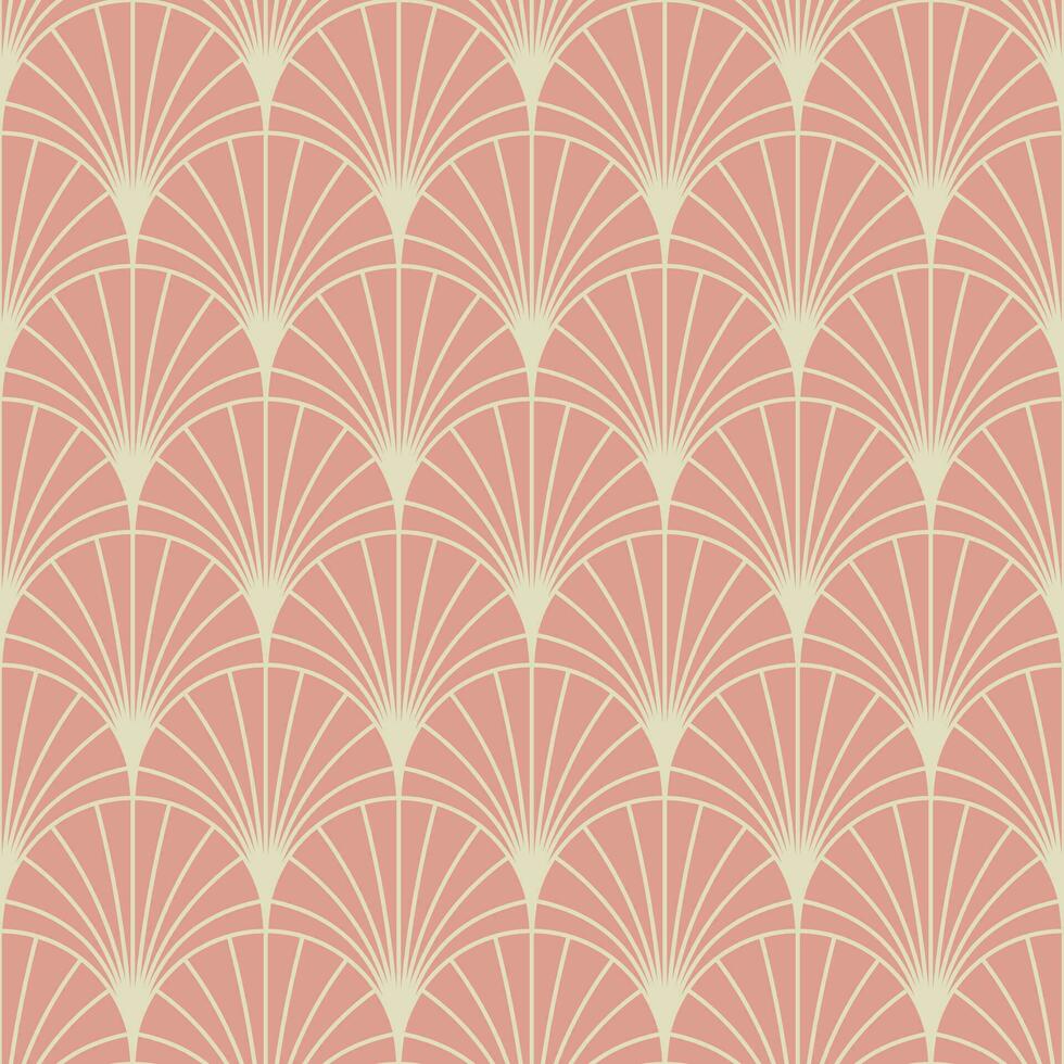 patrón sin costuras art déco vintage. formas geométricas de oro de arte lineal. ilustración vectorial de adornos modernos. fondo elegante retro gatsby para tela, papel tapiz o envoltura vector