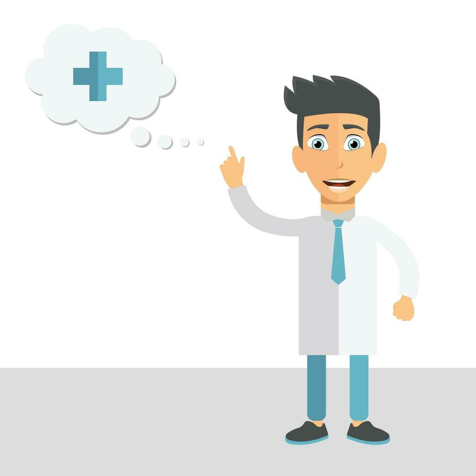 Health care and medicine concept. Flat vector illustration